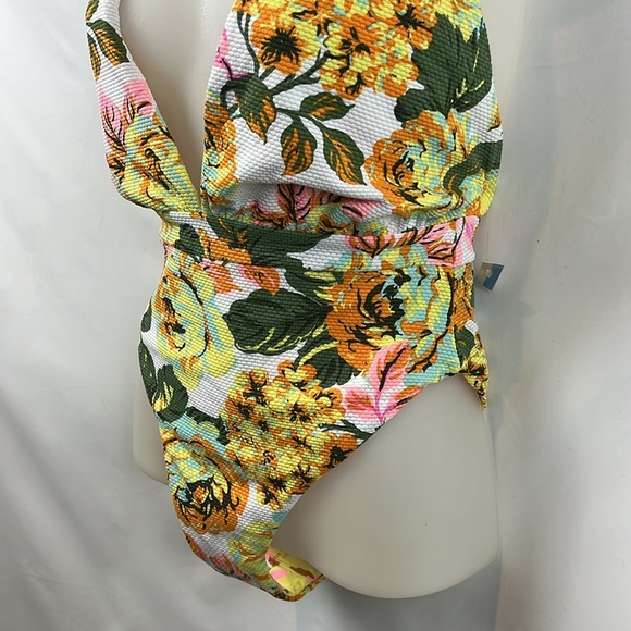 Revolve Maaji Safari Reversible Floral Green Pink One Piece in Vintage Age - S - Picture 7 of 13